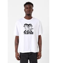 The Lighthouse Baseball Beyaz Erkek Oversize Tshirt