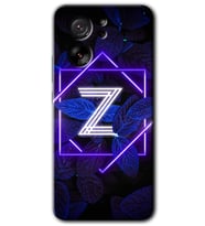 Xiaomi Mi 13T Kılıf HD Desen Baskılı Arka Kapak - Dark Neon Yaprak Z Harfi