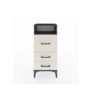 Arges Komodin Tek Raflı 3 Çekmeceli 44x30x96 Antrasit-Aytaşı