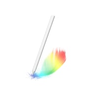 iPad Air 4. Nesil 10.9 inç Uyumlu Kablosuz Şarj Olabilen Avuç İçi ve Eğim Özellikli Tablet Kalemi (Beyaz)