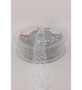 Gümüş Rengi File Simtela Kurdele 20 mt 2.5 Cm