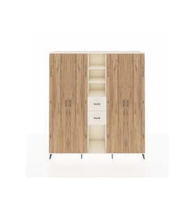 Hyperion Dolap 15 Raflı 2 Çekmeceli 4 Kapaklı 220x44x243 Aytaşı-Çam/Aytaşı