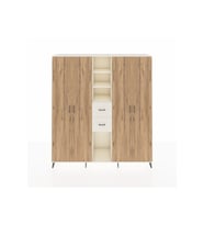 Hyperion Dolap 15 Raflı 2 Çekmeceli 4 Kapaklı 220x44x243 Aytaşı-Çam/Aytaşı