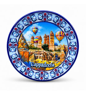 Kapadokya Temalı Seramik Magnet
