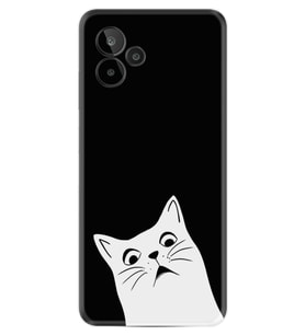 General Mobile GM 24 Pro Kılıf Resimli Desenli Silikon Platinium Series Şaşkın Kedi 1900