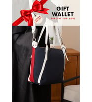 Bej Orijinal 3 Bolmeli Genis Askili Kadin Omuz Cantasi Buyuk Boy 43*30 cm 6037