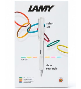 Lamy Safari Multicolor Beyaz Dolma Kalem Seti 0B1 M Uç