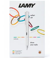 Lamy Safari Multicolor Beyaz Dolma Kalem Seti 0B1 M Uç