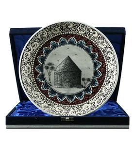 e38 EL İŞÇİLİĞİ ÇİNİ TABAK (KÜMBET) 25 cm - 6418