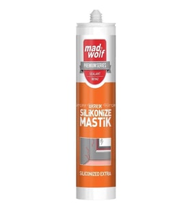 Mad Wolf Silikonize Mastik 550gr. Beyaz (24 Adet)