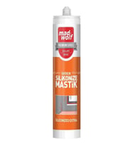 Mad Wolf Silikonize Mastik 550gr. Beyaz (24 Adet)