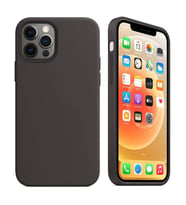 Apple iPhone 12 Pro Max 6.7'' İçi Kadife Silikon Kılıf Siyah