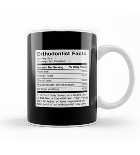 Facts Funny Dentist Orthodontist Kupa Bardak Porselen