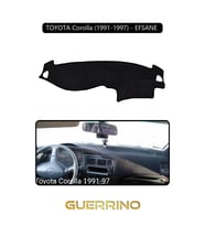 TOYOTA Corolla (1991-1997) - EFSANE TORPİDO KORUMA HALISI SİYAH KENAR