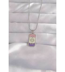 316L Çelik Gümüş Renk Karışık Mineli Ay Figür Tarot Kolye 5886 - HPSBYI3101-9214
