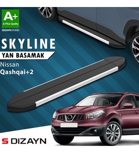 S-Dizayn Nissan Qashqai +2 Skyline Aluminyum Yan Basamak 183 Cm 2007-2014 A+ Kalite