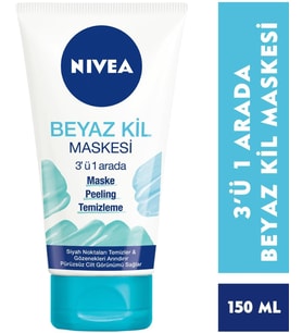 Nıvea Beyaz Kil Maskesi 3'ü Bir Arada Yüz Temizleyicisi 150 Ml