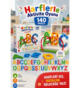 Harflerle Aktivite Oyunu - Lego Setleri - Alfabe Oyunu - Şekilli Lego