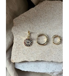 YSX Jewelry Renkli Taşlı Üçlü Küpe Seti