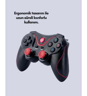 Profesyonel Oyuncu Kablosuz Gamepad Çoklu Cihaz Desteği