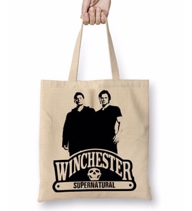 Supernatural Wınchester Bez Çanta Uzun Saplı