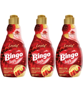 Bingo Soft Çamaşır Yumuşatıcı Konsantre 1440ML Lovely (3 Lü Set)