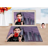 BK Gift Kişiye Özel Erkek Karikatürlü 1000 Parça Profesyonel Puzzle-64