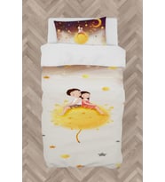 MEKTA HOME BEBEK VE ÇOCUK ODASI Sevimli Çocuklar Yıldız Desenli Nevresim Takımı