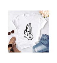Sol Anahtar Gitar Unisex Tshirt
