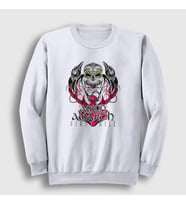 Presmono Unisex Beyaz Ravens Amon Amarth Sweatshirt 9034tt