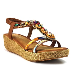 Guja 155 24YS Kadın Günlük Sandalet Camel