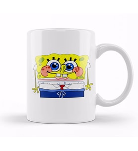 Cute Spongebob Süngerbob Kupa Bardak Porselen