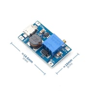 MT3608 Micro USB DC-DC Voltaj Yükseltici Modül - USB Soketli - 2A