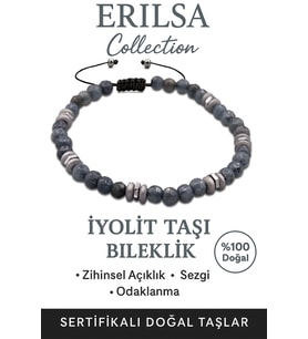 Sertifikalı Fasetli AAA+ Terahertz ve İyolit Taşı Bileklik – İnce Model İlham ve Sezgi (Çok Renkli)