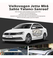 Wv Jetta mk6 Parlak Siyah Yalancı Çakma Sahte Sunroof