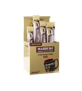 Mahbuba Çözünebilir %100 Arabica Hazır Gold Kahve Tam Kıvamında 48x2gr