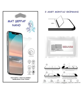 Reeder P13 BLUE MAX 2020 Nano Ekran Koruyucu Ultra İNCE Esnek MAT Şeffaf