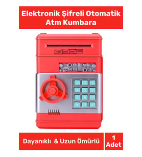 Özel Üretim Abs Plastik Pilli Otomatik Kağıt Bozuk Para Elektronik Şifreli Atm Kumbara