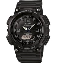Casio AQ-S810W-1A2VDF Alarm Kronometre Takvim Özellikli 10 ATM Suya Dayanıklı Silikon Kordon Siyah Erkek Kol Saati