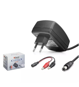 Peace B5057 12V 2.5A 30W Krokodil Maşa Uçlu Hızlı Akü Şarj Adaptörü - Siyah - 1 ADET