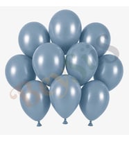 Mavi Cam Renk Lateks Retro Balon (13 cm) - 10 Adet