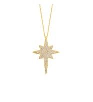 Gümüş Kutup Yıldızı Kolye GMS1397