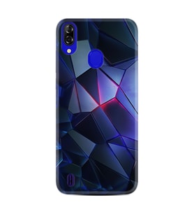 Reeder P13 Blue Kılıf Resimli Desenli Silikon Platinium Series Üçgenler 2 1872