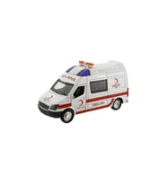 Işıklı sesli Çek Bırak Metal Ambulans kapıları açılabilir