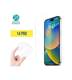 Apple Uyumlu iPhone 14 Pro Ekran Koruyucu Nano Cam Şeffaf Ekran Koruyucu