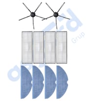 ROBOROCK S7 ( PLUS- MAXV-MAXV ULTRA- PRO ULTRA ) UYUMLU 2 Yan Fırça 4 Filtre 4 Mop PKT-iasgf0000736