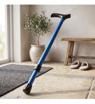 Ayarlanabilir Metal Pimli Baston - Ergonomik Saplı - Yürüyüş Desteği