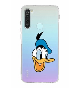 Xiaomi Redmi Note 8  Kamera Korumalı Kapak Donald Duck Tasarımlı Şeffaf  Kılıf