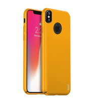 Buff iPhone X ile Uyumlu Slim Fit Kılıf Yellow (Sarı)