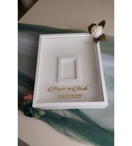 40x50 Cm Beyaz Gül Anı Çerçevesi! Fotoğraf Çerçevesi! Gül Anı Çerçevesi